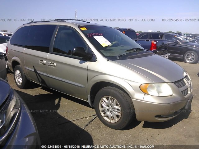 1B4GP34312B687705 - 2002 DODGE GRAND CARAVAN EL GOLD photo 1