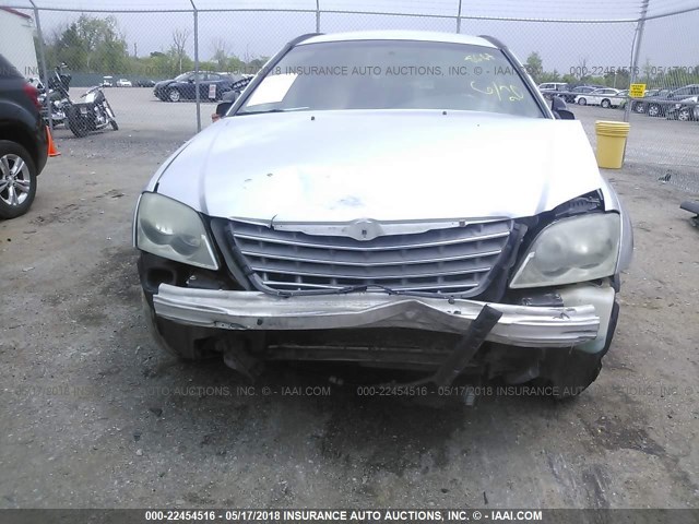 2C4GM68495R278664 - 2005 CHRYSLER PACIFICA TOURING SILVER photo 6