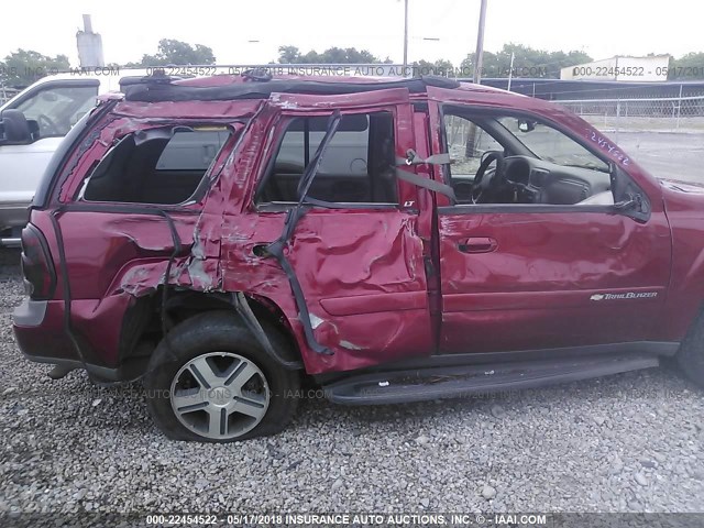 1GNDS13S642113032 - 2004 CHEVROLET TRAILBLAZER LS/LT BURGUNDY photo 6