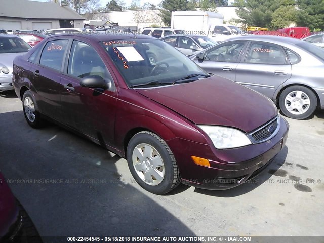 1FAFP34N87W363253 - 2007 FORD FOCUS ZX4/S/SE/SES RED photo 1