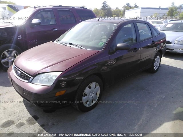 1FAFP34N87W363253 - 2007 FORD FOCUS ZX4/S/SE/SES RED photo 2