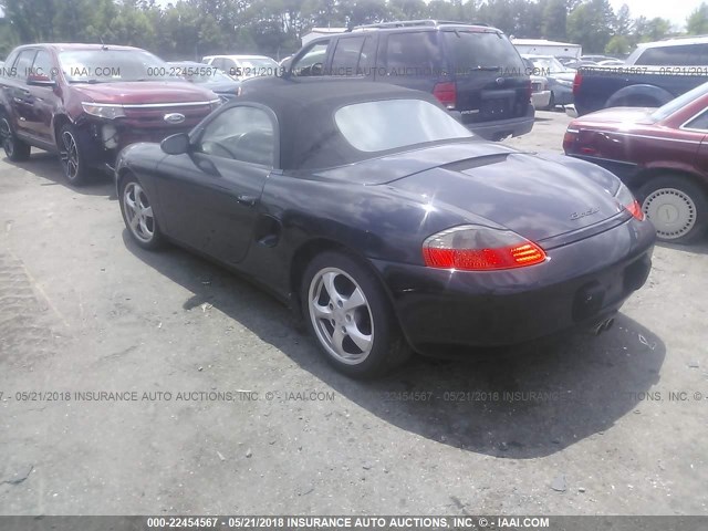 WP0CA29842U622403 - 2002 PORSCHE BOXSTER BLACK photo 3