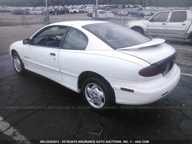 1G2JB1243X7525127 - 1999 PONTIAC SUNFIRE SE WHITE photo 3