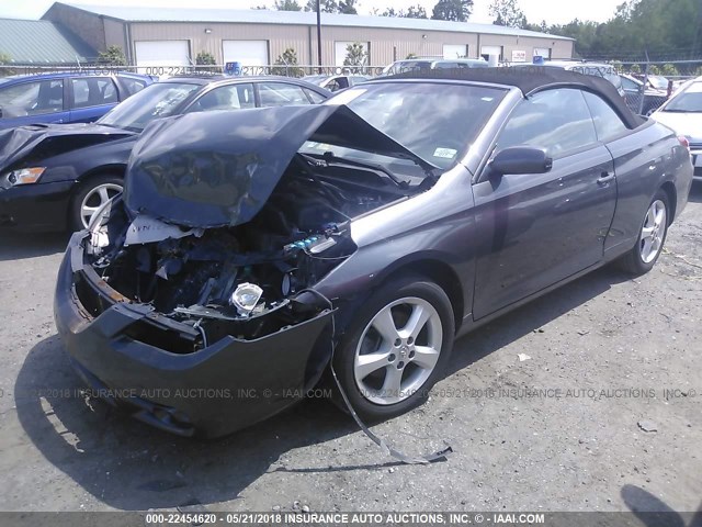 4T1FA38P28U156759 - 2008 TOYOTA CAMRY SOLARA SE/SLE/SPORT Light Blue photo 2