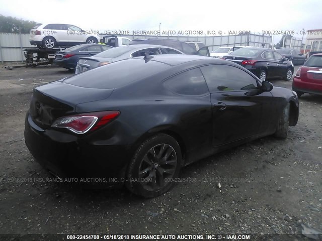 KMHHT6KD9DU088618 - 2013 HYUNDAI GENESIS COUPE 2.0T BLACK photo 4