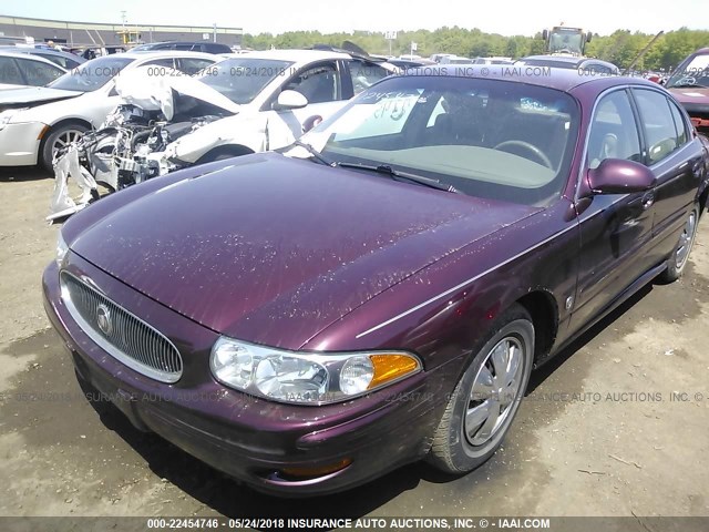 1G4HP52K934202189 - 2003 BUICK LESABRE CUSTOM BURGUNDY photo 2