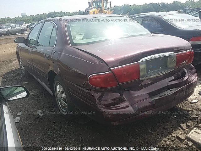 1G4HP52K934202189 - 2003 BUICK LESABRE CUSTOM BURGUNDY photo 3