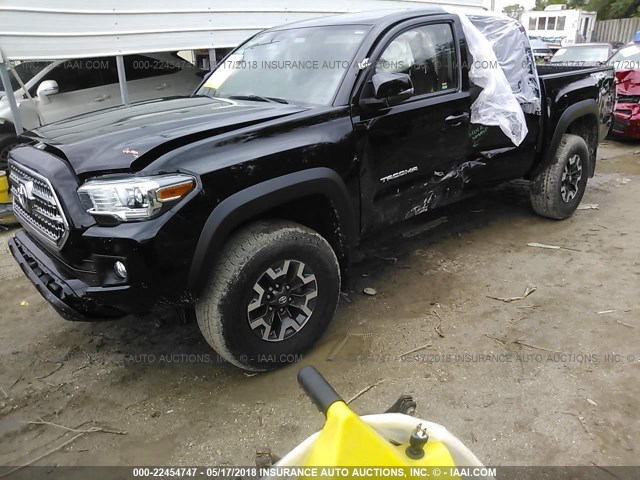 5TFCZ5AN5HX095314 - 2017 TOYOTA TACOMA DBL CAB/SR/TRDSPT/OR/PRO შავი ფოტო 2