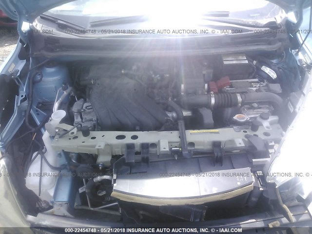 3N1CE2CP4EL432431 - 2014 NISSAN VERSA NOTE S/S PLUS/SV/SL Light Blue photo 10