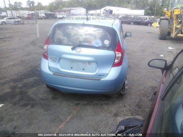 3N1CE2CP4EL432431 - 2014 NISSAN VERSA NOTE S/S PLUS/SV/SL Light Blue photo 4