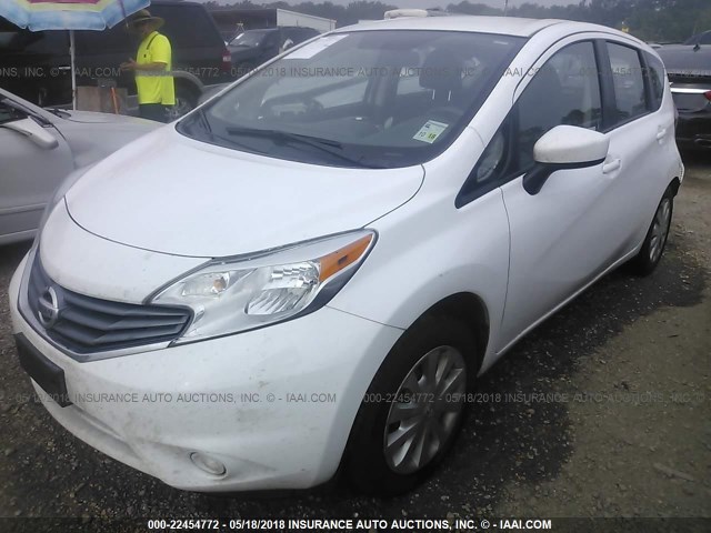 3N1CE2CP7FL443960 - 2015 NISSAN VERSA NOTE S/S PLUS/SV/SL/SR WHITE photo 2