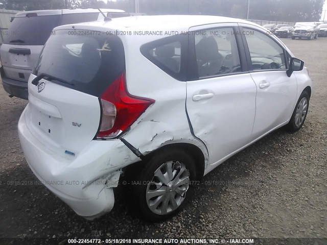 3N1CE2CP7FL443960 - 2015 NISSAN VERSA NOTE S/S PLUS/SV/SL/SR WHITE photo 4