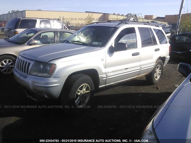 1J4GW48S44C337456 - 2004 JEEP GRAND CHEROKEE LAREDO/COLUMBIA/FREEDOM SILVER photo 2