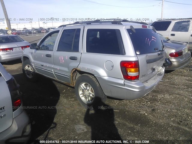 1J4GW48S44C337456 - 2004 JEEP GRAND CHEROKEE LAREDO/COLUMBIA/FREEDOM SILVER photo 3