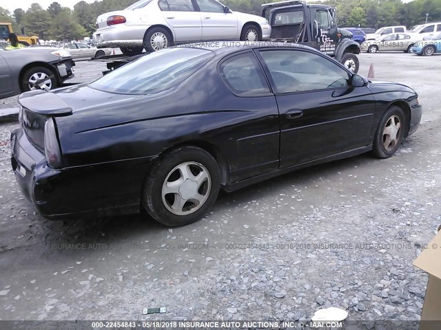 2G1WX15K619151608 - 2001 CHEVROLET MONTE CARLO SS შავი ფოტო 4