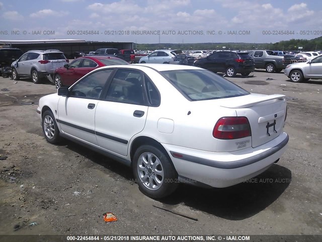 YV1VS2551YF526964 - 2000 VOLVO S40 WHITE photo 3