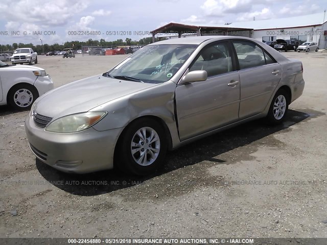 4T1BF32K44U585120 - 2004 TOYOTA CAMRY LE/XLE/SE 金色 照片 2