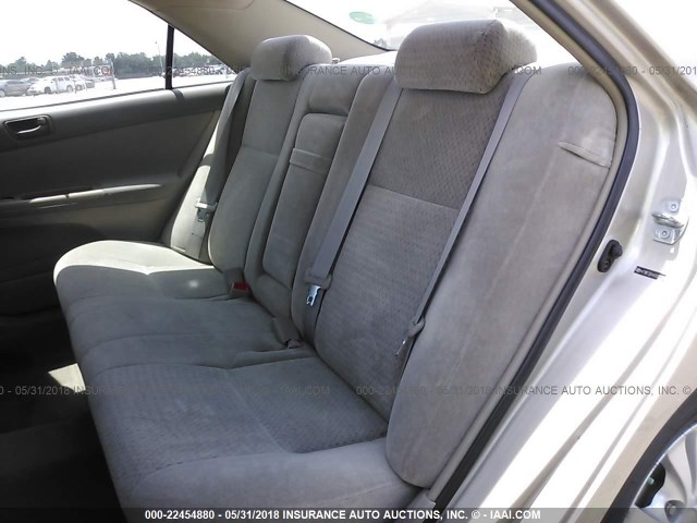 4T1BF32K44U585120 - 2004 TOYOTA CAMRY LE/XLE/SE 金色 照片 8