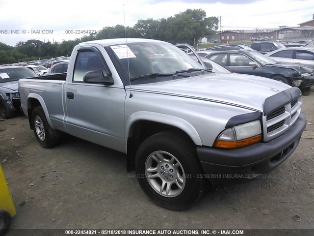 1D7FL16X53S231843 - 2003 DODGE DAKOTA SXT SILVER photo 1