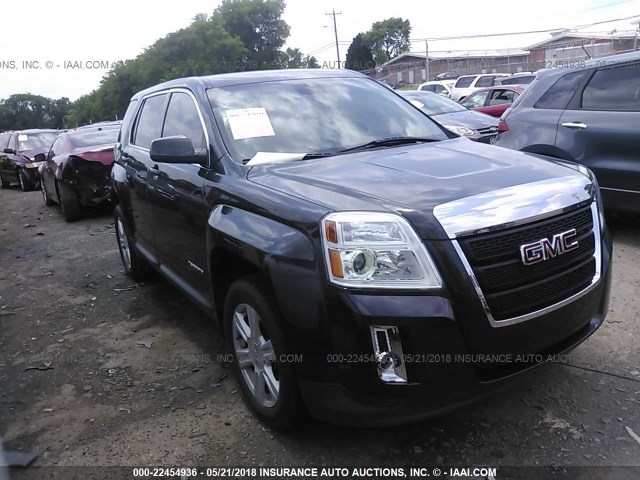 2GKALMEK0E6150884 - 2014 GMC TERRAIN SLE GRAY photo 1