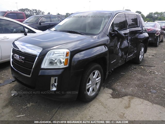 2GKALMEK0E6150884 - 2014 GMC TERRAIN SLE GRAY photo 2