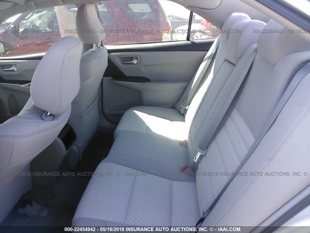 4T4BF1FK9FR516348 - 2015 TOYOTA CAMRY LE/XLE/SE/XSE SILVER photo 8