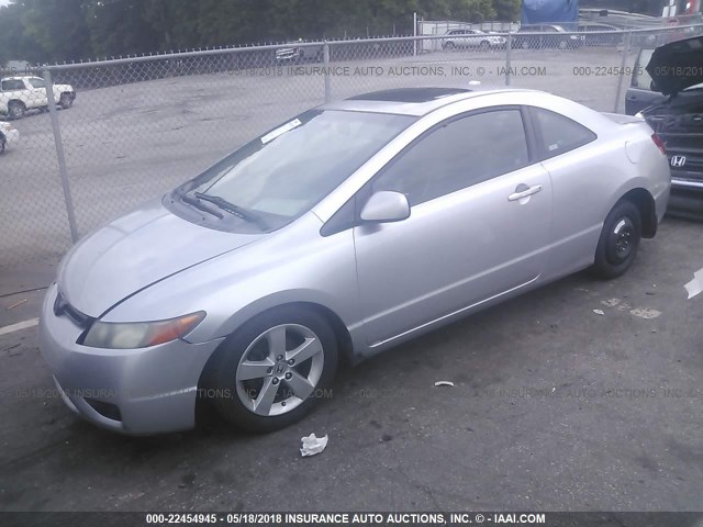 2HGFG129X8H571950 - 2008 HONDA CIVIC EXL SILVER photo 2