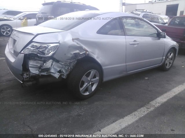 2HGFG129X8H571950 - 2008 HONDA CIVIC EXL SILVER photo 4