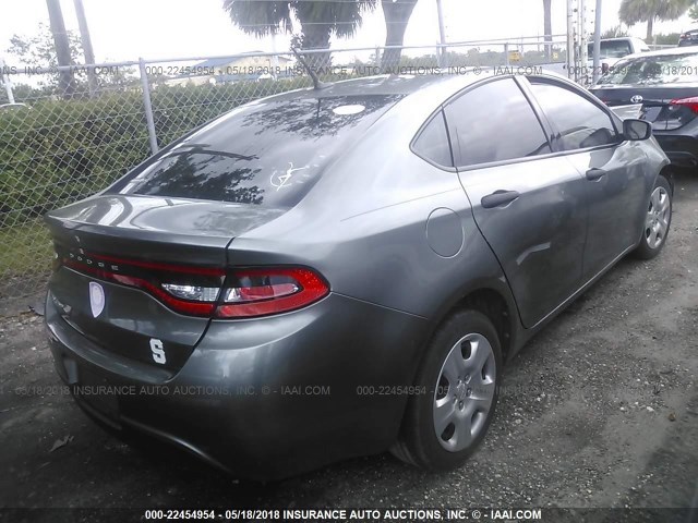 1C3CDFAA6DD200895 - 2013 DODGE DART SE/AERO GRAY photo 4