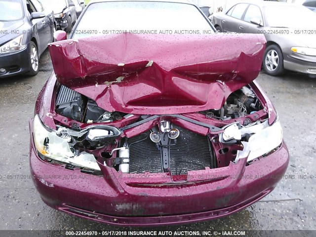 1HGCG66812A114273 - 2002 HONDA ACCORD EX/SE RED photo 6