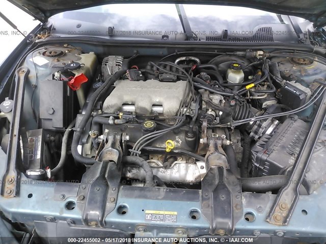 1G2WK52J22F164975 - 2002 PONTIAC GRAND PRIX SE GREEN photo 10