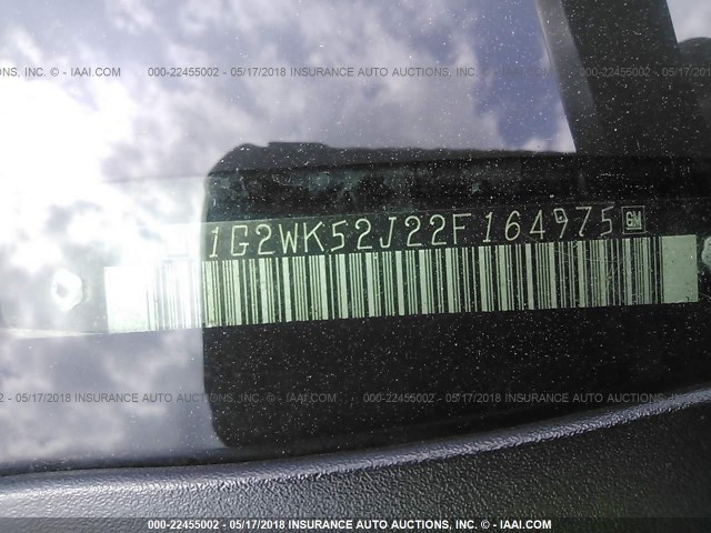 1G2WK52J22F164975 - 2002 PONTIAC GRAND PRIX SE GREEN photo 9