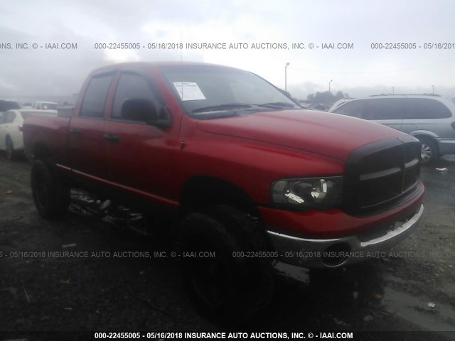 3D7KS28C75G746645 - 2005 DODGE RAM 2500 ST/SLT RED photo 1