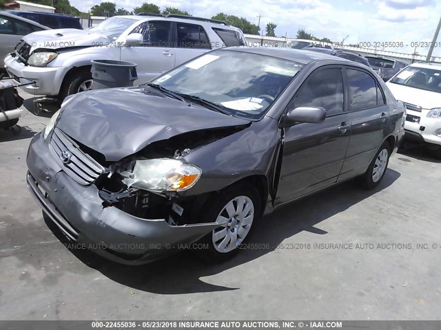 1NXBR32E24Z252349 - 2004 TOYOTA COROLLA CE/LE/S GRAY photo 2