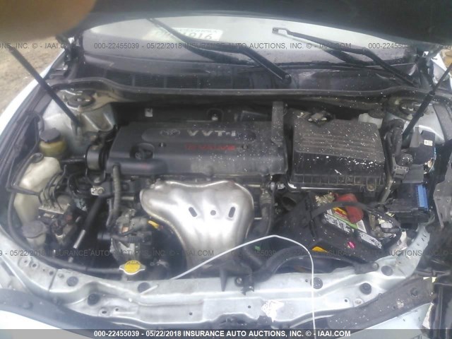 4T1BE46K28U788631 - 2008 TOYOTA CAMRY CE/LE/XLE/SE BLUE photo 10