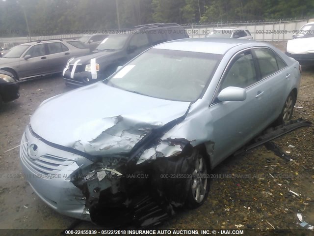 4T1BE46K28U788631 - 2008 TOYOTA CAMRY CE/LE/XLE/SE BLUE photo 2