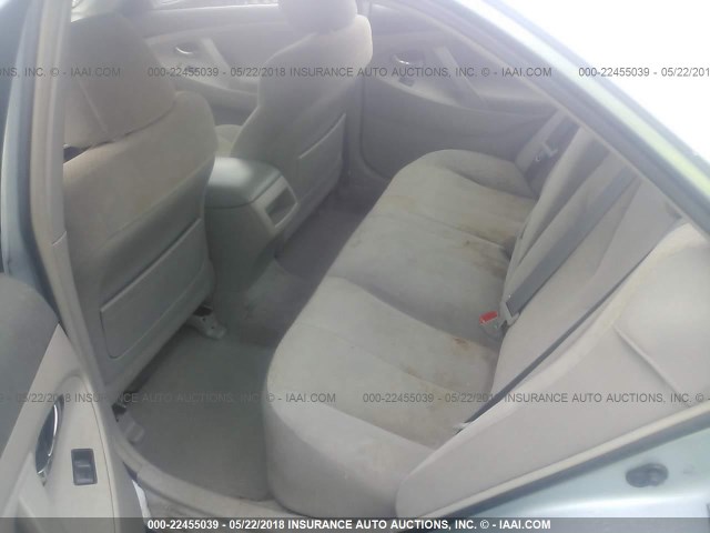 4T1BE46K28U788631 - 2008 TOYOTA CAMRY CE/LE/XLE/SE BLUE photo 8