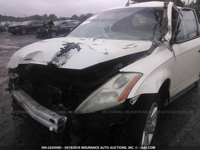 JN8AZ08W26W504143 - 2006 NISSAN MURANO SL/SE/S WHITE photo 6