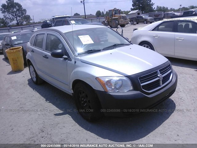 1B3HB48B67D115765 - 2007 DODGE CALIBER SXT SILVER photo 1