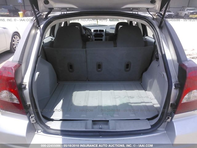 1B3HB48B67D115765 - 2007 DODGE CALIBER SXT SILVER photo 8