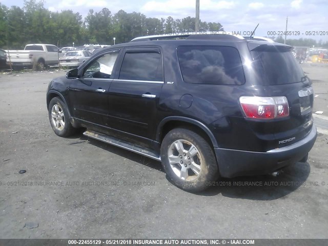 1GKEV23D49J146608 - 2009 GMC ACADIA SLT-1 BLACK photo 3