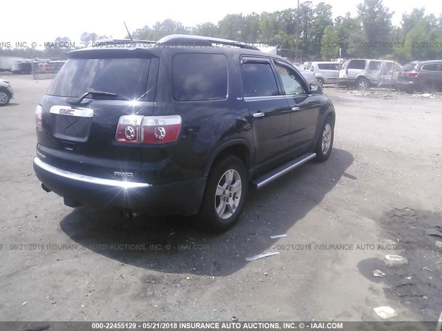 1GKEV23D49J146608 - 2009 GMC ACADIA SLT-1 BLACK photo 4