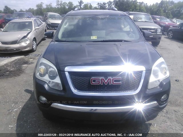 1GKEV23D49J146608 - 2009 GMC ACADIA SLT-1 BLACK photo 6