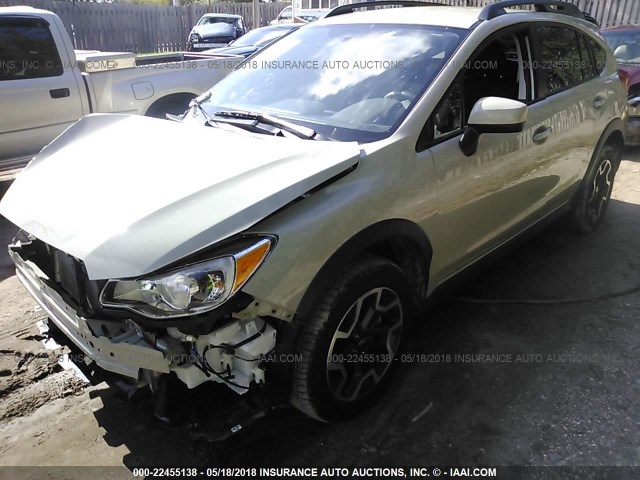 JF2GPABC0HH280914 - 2017 SUBARU CROSSTREK PREMIUM ნაცრისფერი ფოტო 2