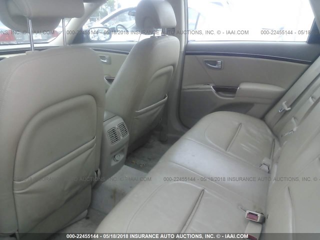 KMHFC46F67A159643 - 2007 HYUNDAI AZERA SE/LIMITED BLUE photo 8