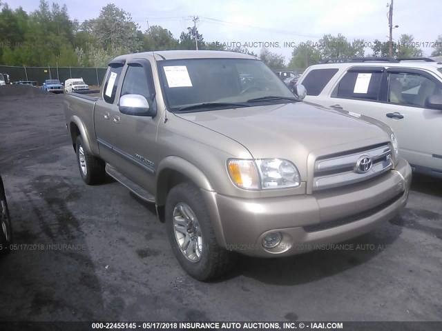 5TBBT44173S373671 - 2003 TOYOTA TUNDRA ACCESS CAB SR5 GOLD photo 1