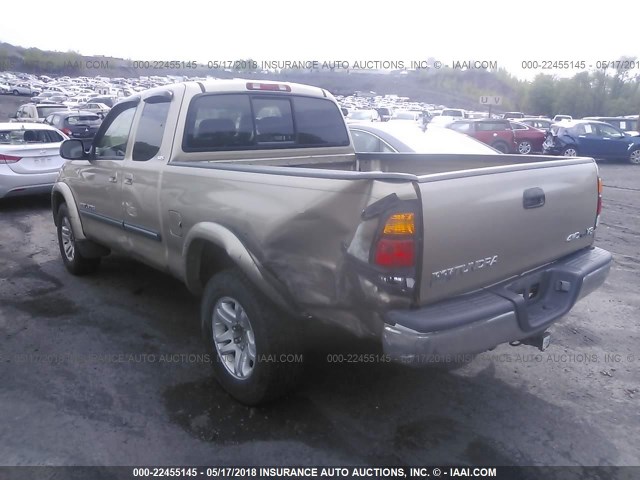 5TBBT44173S373671 - 2003 TOYOTA TUNDRA ACCESS CAB SR5 GOLD photo 3