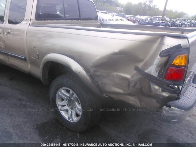 5TBBT44173S373671 - 2003 TOYOTA TUNDRA ACCESS CAB SR5 GOLD photo 6