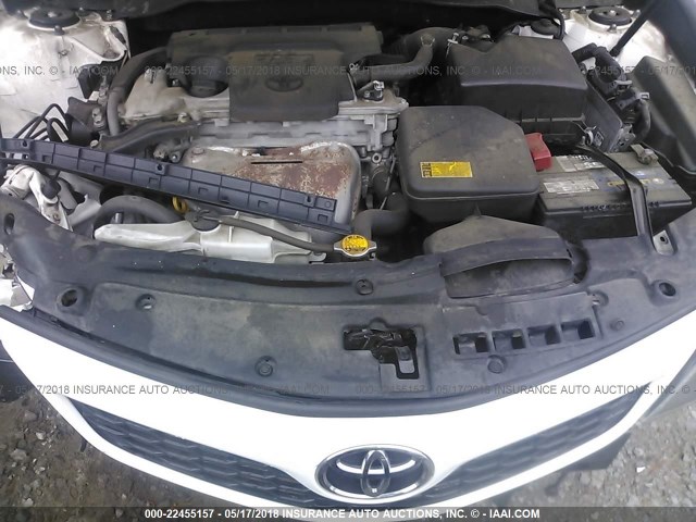 4T1BF1FK5CU117894 - 2012 TOYOTA CAMRY SE/LE/XLE 白色 照片 10