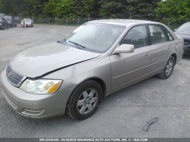 4T1BF28B0YU105792 - 2000 TOYOTA AVALON XL/XLS GOLD photo 2